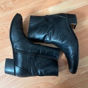 Black Leather men’s boots
